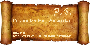 Praunstorfer Veronika névjegykártya
